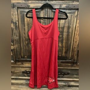 Columbia, large, red, Arkansas Razorbacks dress